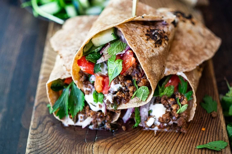 Turkish Lamb Wrap
