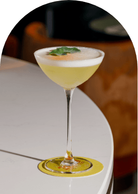Refreshing Turkish lemonade cocktail served at Taste of Istanbul Dubai